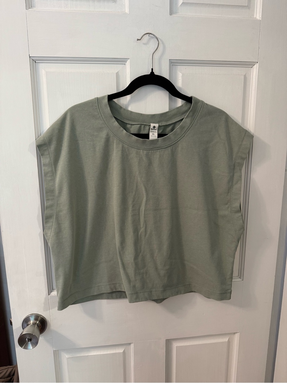 90 Degree By Reflex Sage Green Boxy Tank Top